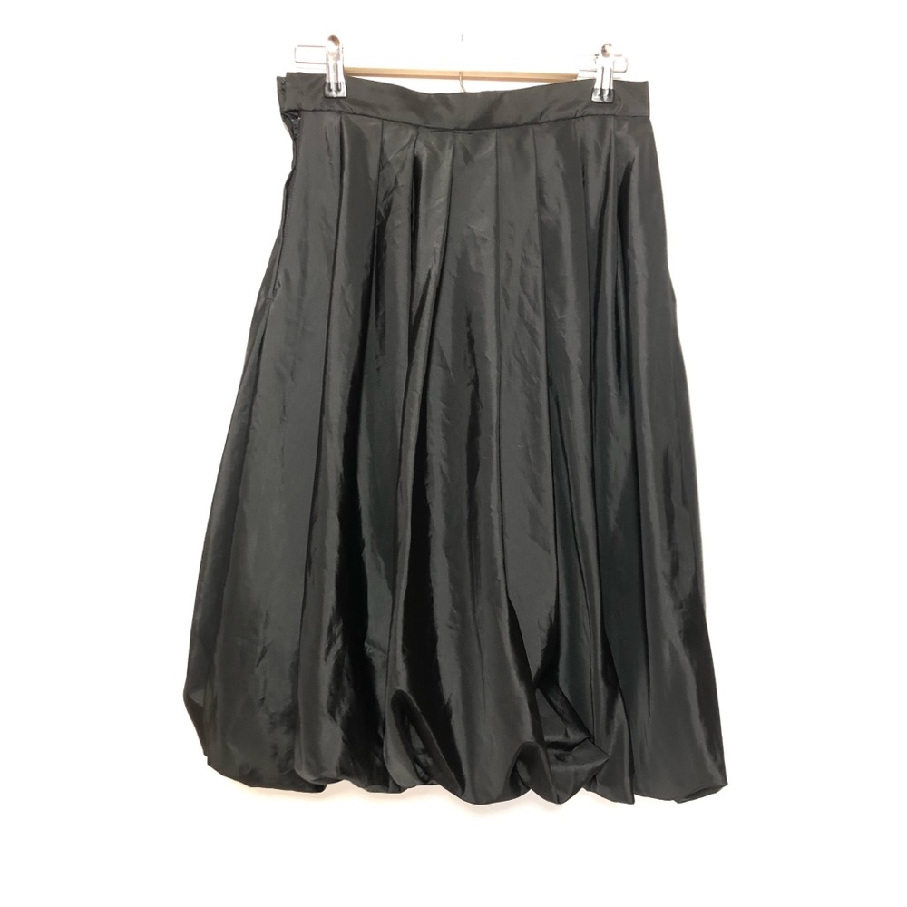 Vintage Union Early 1980s Black Balloon Hem Skirt